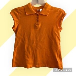 3 for $15 💜 Z Universe Womens Juniors Size Medium Orange Polo Shirt